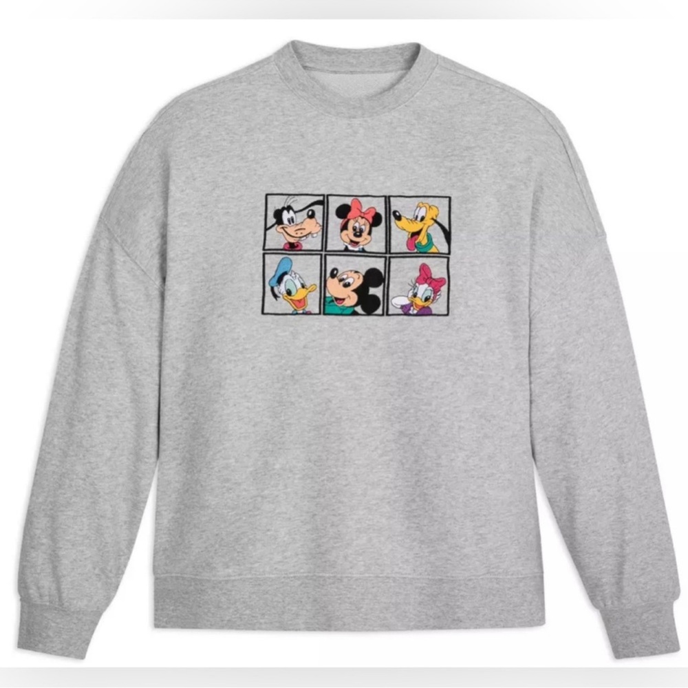 (1X) Mickey Mouse and Friends Pullover Sweatshirt for Women